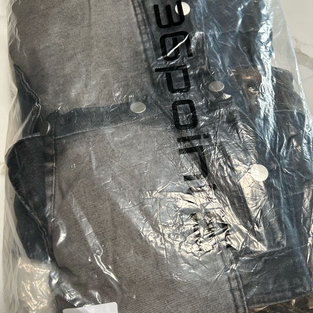 36 Point 5 Denim and Brown Puffer Vest New - Picture 8 of 8